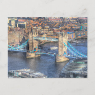 City Hall en Tower Bridge Briefkaart
