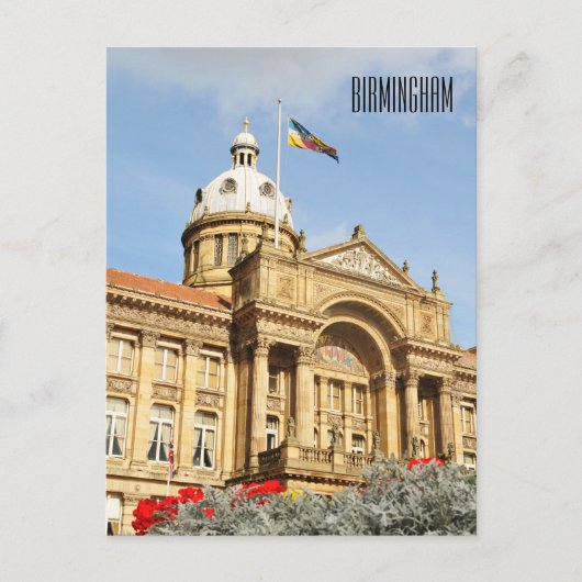 City Hall in Birmingham, Engeland Briefkaart (Voorkant)