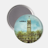 CITY HALL LOWELL MASSACHUSETTS MAGNET (Voorkant / Achterkant)