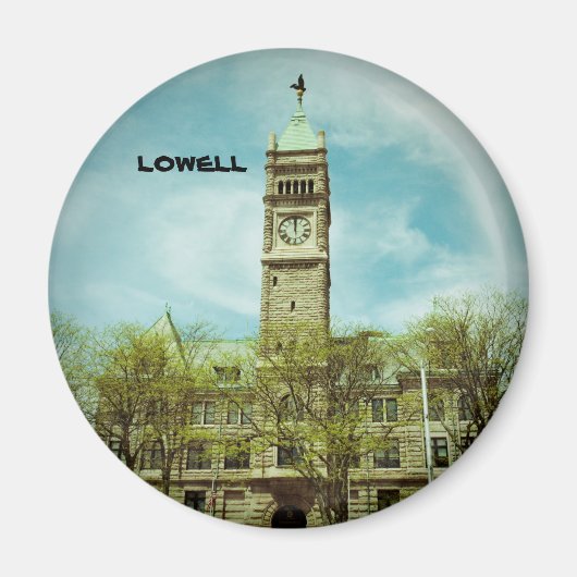 CITY HALL LOWELL MASSACHUSETTS MAGNET (Voorkant)
