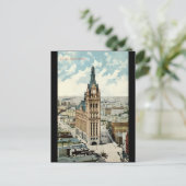 City Hall Milwaukee WI  1911 Briefkaart (Staand voorkant)