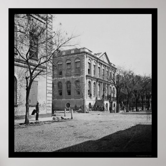 City Hall of Charleston, SC 1865 Poster (Voorkant)