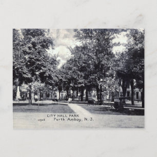 City Hall Park, Perth Amboy NJ  Briefkaart