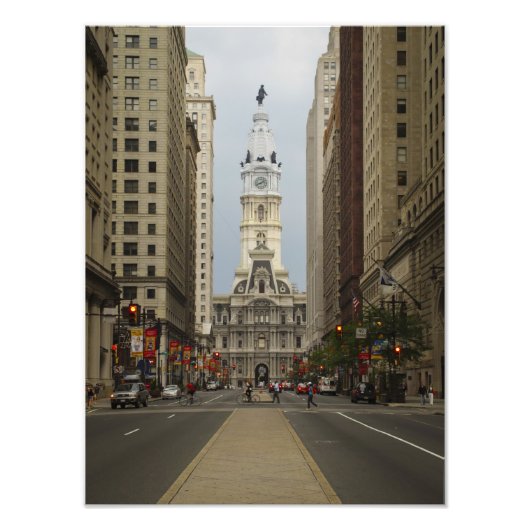City Hall, Philadelphia Foto Afdruk (Voorkant)