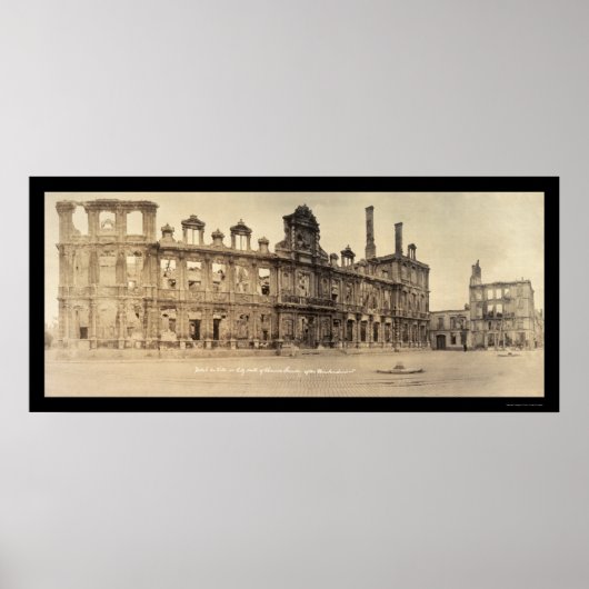 City Hall Rheims Foto 1919 Poster (Voorkant)
