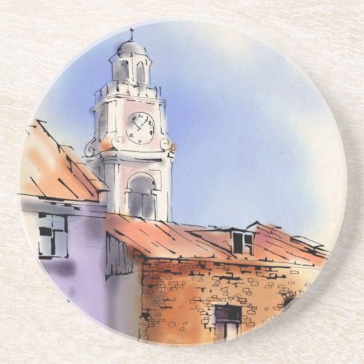 City Hall Zandsteen Onderzetter (Voorkant)