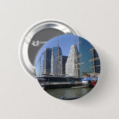 City Harbour Boats Ronde Button 5,7 Cm (Voorkant /achterkant)