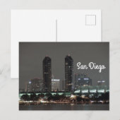 City Harbour Night San Diego Convention Center Briefkaart (Voorkant / Achterkant)