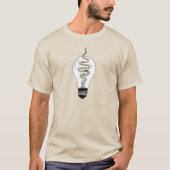 City Highway Light Bulb – Unisex minimalistisch T- T-shirt (Voorkant)
