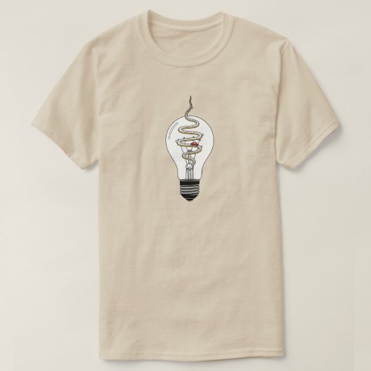 City Highway Light Bulb – Unisex minimalistisch T- T-shirt (Design voorkant)