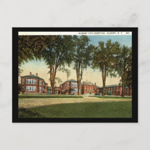 City Hospital, Albany, New York 1928  Briefkaart