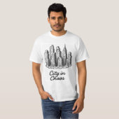City in Chaos Titled T-Shirt (Voorkant volledig)