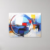 City in Pastel Tones - Impressão em Tela Canvas Afdruk (Voorkant)