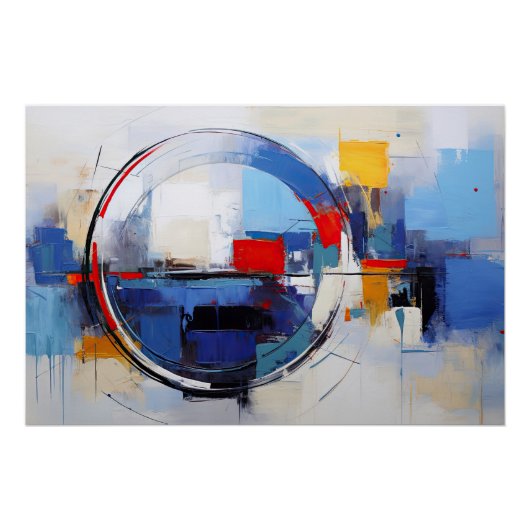 City in Pastel Tones Perfect Poster (Voorkant)