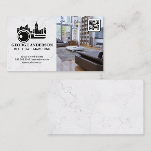 City Key Logo | Leefruimte | QR-code Visitekaartje (Voorkant / Achterkant)