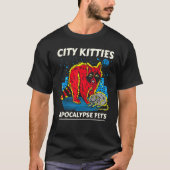City Kitties Apocalypse Pets Raccoon Opossum Class T-shirt (Voorkant)