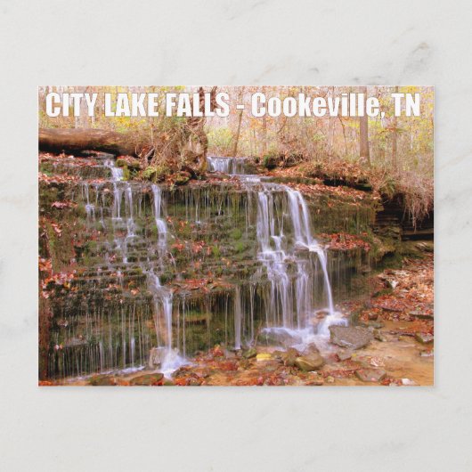 City Lake Herfsten - Cookeville, TN Briefkaart (Voorkant)
