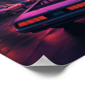 City Landscape Night Uitzicht Poster (Hoek)