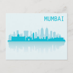 City Landscape Skyline   Mumbai, India Briefkaart