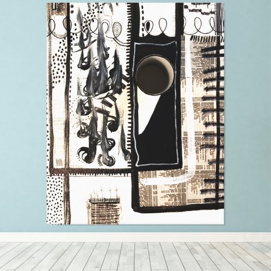 City Language Canvas Afdruk (Insitu (Houten vloer))