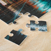 City Licht Schilderachtig puzzels City Kunst Harde (Zijkant)