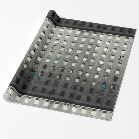 City Life Grey Cadeaupapier (Uitgerold)