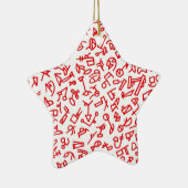 City Life Jazz Star Ornamet Keramisch Ornament (Rechts)