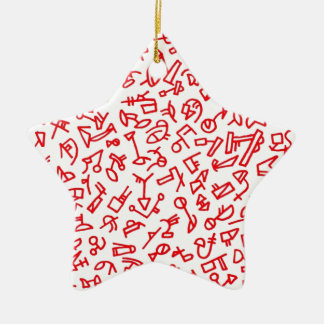 City Life Jazz Star Ornamet Keramisch Ornament