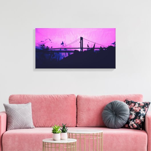 City Life - NYC Canvas Afdruk (Insitu (Woonkamer))