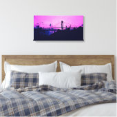City Life - NYC Canvas Afdruk (Insitu (Slaapkamer))