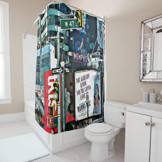 City Life NYC Douchegordijn (In situ)