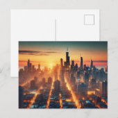 City Lights Awakening Briefkaart (Voorkant / Achterkant)