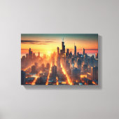 City Lights Awakening Canvas Afdruk (Voorkant)