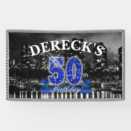 City Lights Fabulous Fifty 3x5 Spandoek (Horizontaal)