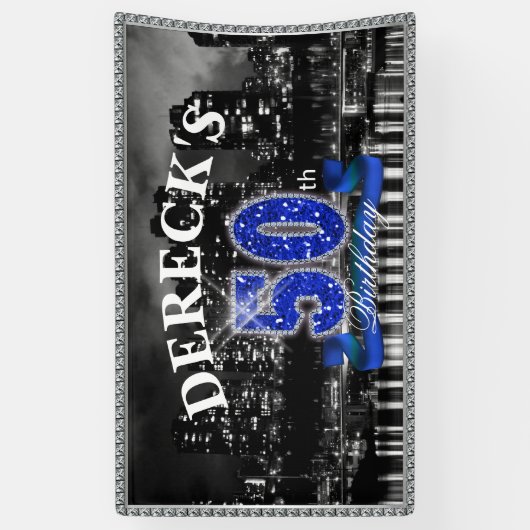 City Lights Fabulous Fifty 3x5 Spandoek (Verticaal)