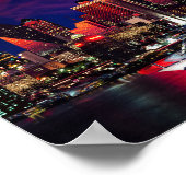 City Lights Night Sky Cruise liner Pastiche Poster (Hoek)