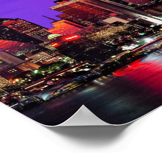 City Lights Night Sky Pastiche Poster (Hoek)