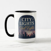 City Lights, Veil Nights | Halloween Gifts Mok (Links)