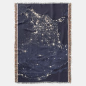 City Lights Verenigde Staten vanuit de ruimte gooi Deken (Voorkant Verticaal)