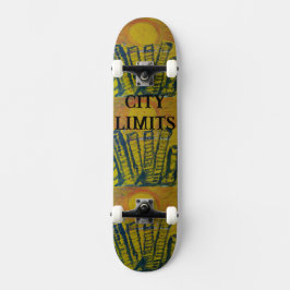 CITY LIMIETEN SKATEBOARD ONTWERP VAN PAULA REILLY.
