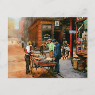 City - Little Italy NY - Mussel Man 1900 Briefkaart