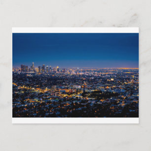 City Los Angeles Cityscape Skyline Briefkaart