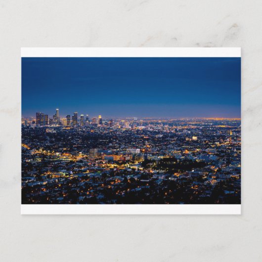 City Los Angeles Cityscape Skyline Briefkaart (Voorkant)