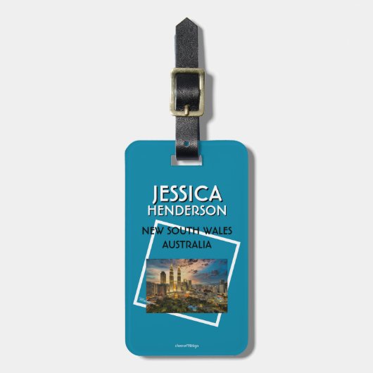 City LT07-0426 Bagage Label (Voorkant verticaal)