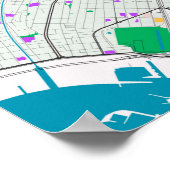 City Map OF Athens, Greece Poster (Hoek)