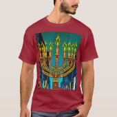 City Menorah T-shirt (Voorkant)