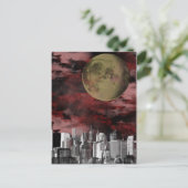 City Moon Briefkaart (Staand voorkant)