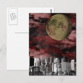 City Moon Briefkaart (Voorkant / Achterkant)