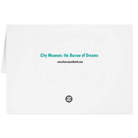 City Museum: the Burrow of Dreams Notecard (Achterkant Horizontaal)