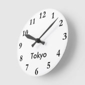 City Name Clock Ronde Klok (Hoek)